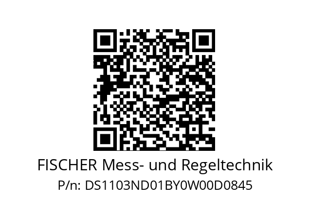   FISCHER Mess- und Regeltechnik DS1103ND01BY0W00D0845