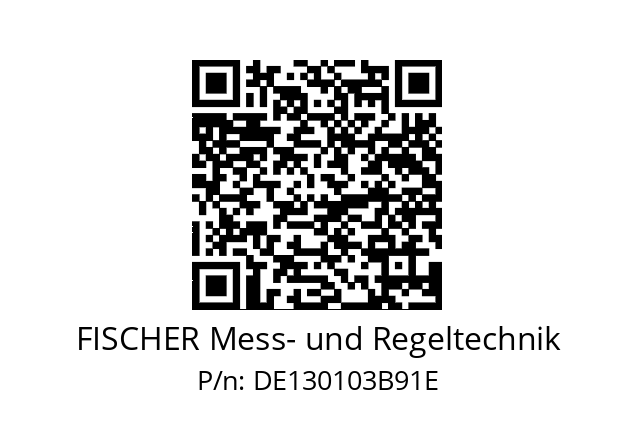   FISCHER Mess- und Regeltechnik DE130103B91E