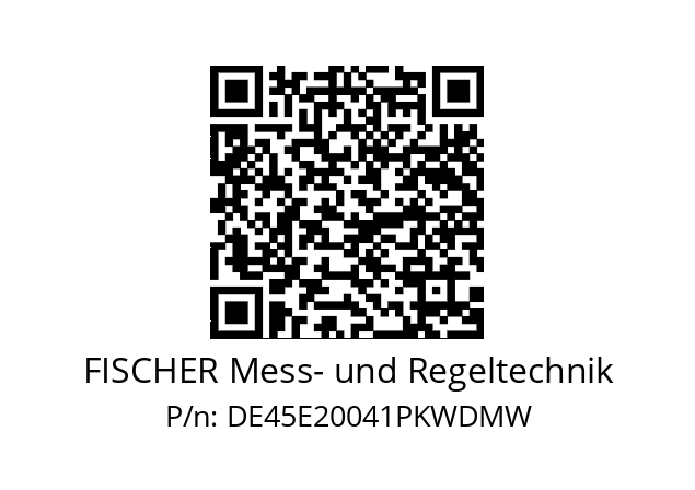   FISCHER Mess- und Regeltechnik DE45E20041PKWDMW