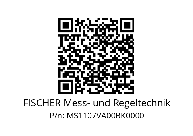   FISCHER Mess- und Regeltechnik MS1107VA00BK0000