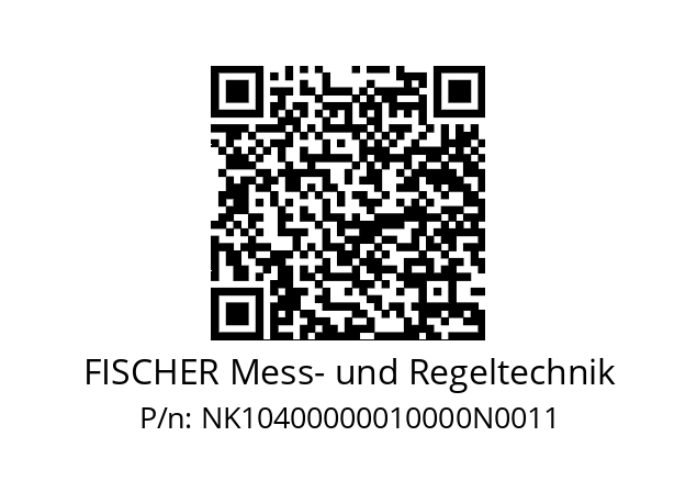   FISCHER Mess- und Regeltechnik NK10400000010000N0011