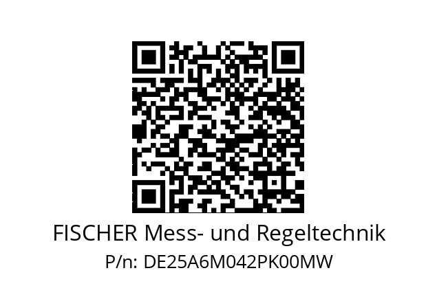   FISCHER Mess- und Regeltechnik DE25A6M042PK00MW