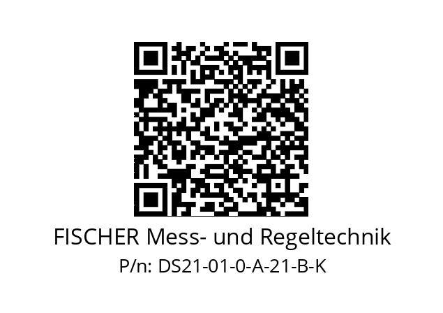   FISCHER Mess- und Regeltechnik DS21-01-0-A-21-B-K