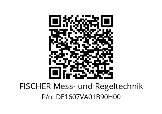   FISCHER Mess- und Regeltechnik DE1607VA01B90H00