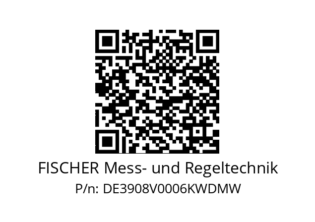   FISCHER Mess- und Regeltechnik DE3908V0006KWDMW