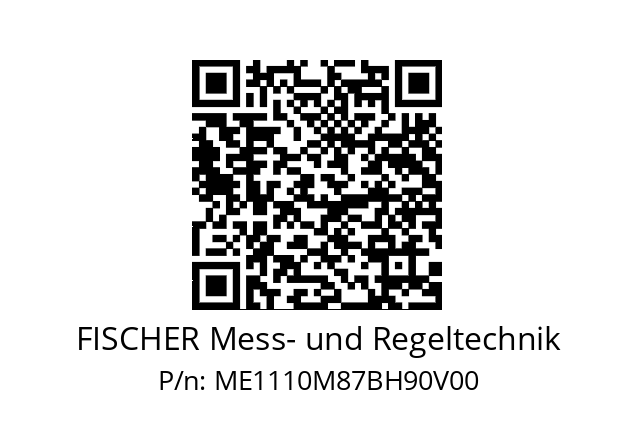   FISCHER Mess- und Regeltechnik ME1110M87BH90V00