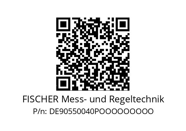   FISCHER Mess- und Regeltechnik DE90550040POOOOOOOOO