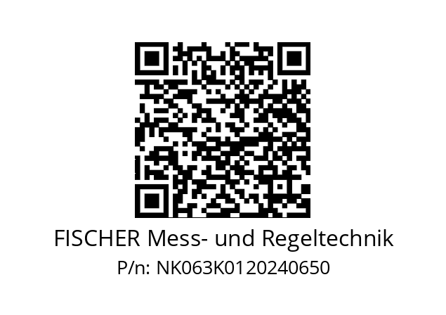   FISCHER Mess- und Regeltechnik NK063K0120240650