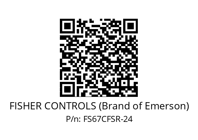   FISHER CONTROLS (Brand of Emerson) FS67CFSR-24