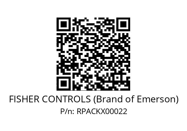   FISHER CONTROLS (Brand of Emerson) RPACKX00022