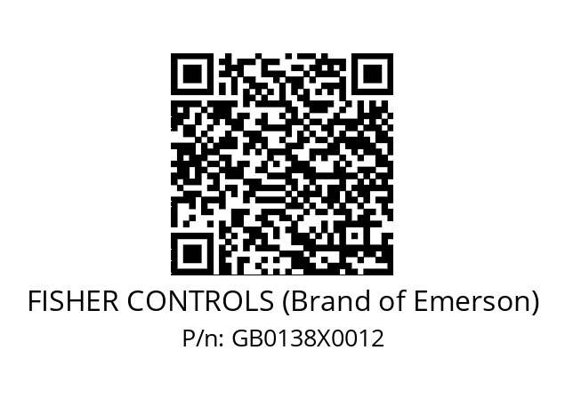   FISHER CONTROLS (Brand of Emerson) GB0138X0012