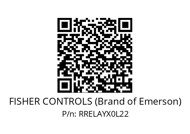   FISHER CONTROLS (Brand of Emerson) RRELAYX0L22