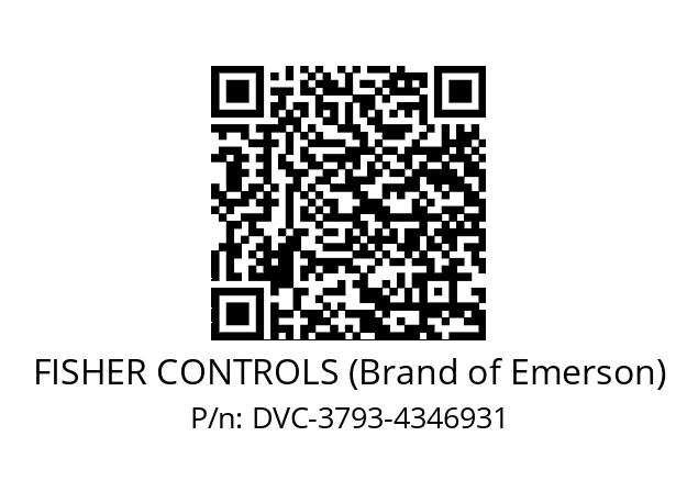   FISHER CONTROLS (Brand of Emerson) DVC-3793-4346931