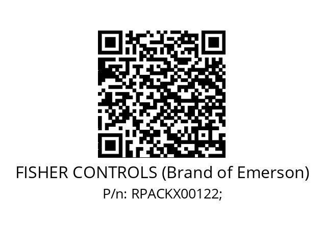   FISHER CONTROLS (Brand of Emerson) RPACKX00122;