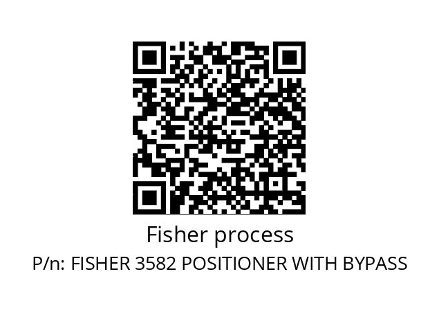   Fisher process FISHER 3582 POSITIONER WITH BYPASS