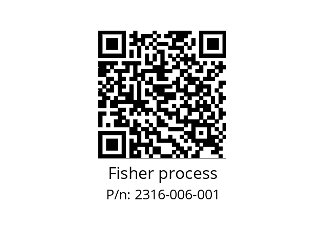   Fisher process 2316-006-001