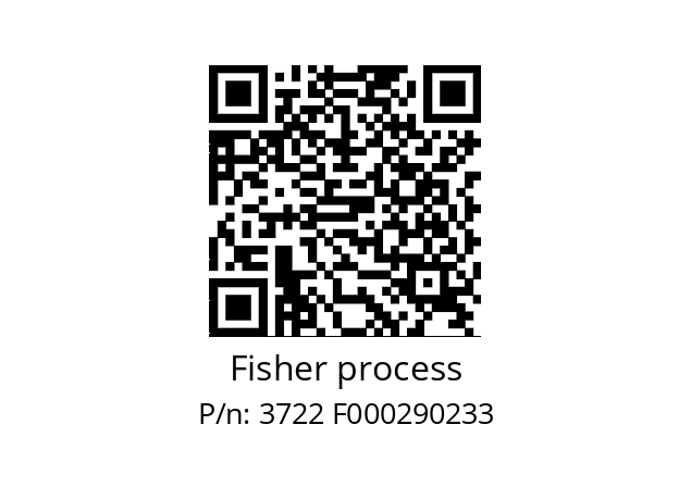   Fisher process 3722 F000290233