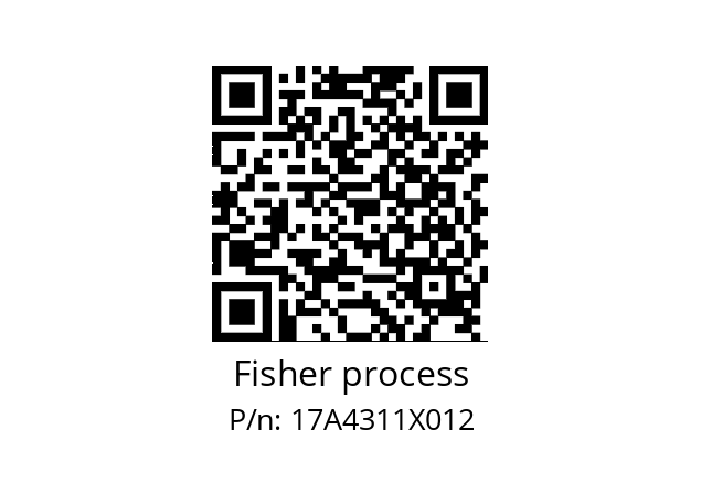   Fisher process 17A4311X012