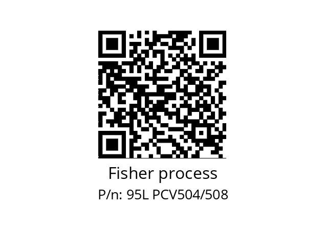   Fisher process 95L PCV504/508