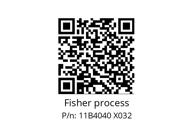   Fisher process 11B4040 X032