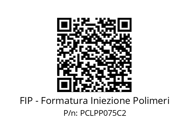   FIP - Formatura Iniezione Polimeri PCLPP075C2