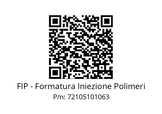   FIP - Formatura Iniezione Polimeri 72105101063