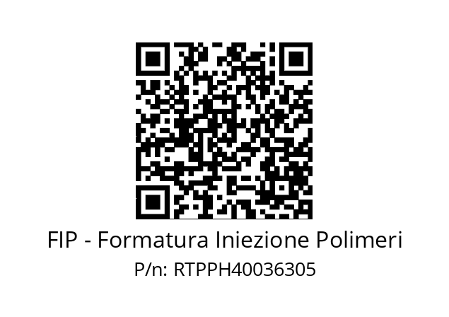   FIP - Formatura Iniezione Polimeri RTPPH40036305