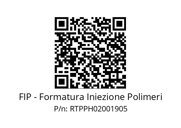   FIP - Formatura Iniezione Polimeri RTPPH02001905