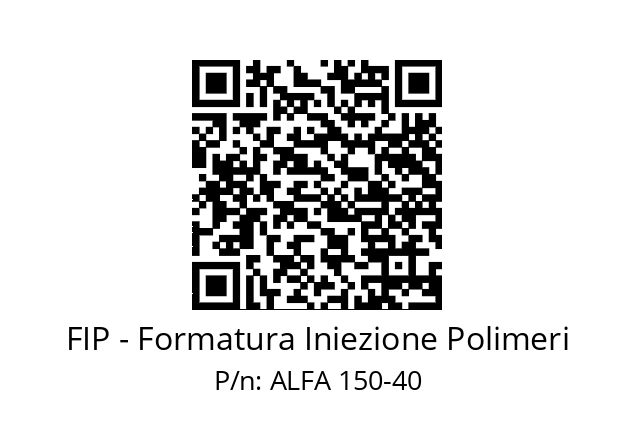   FIP - Formatura Iniezione Polimeri ALFA 150-40