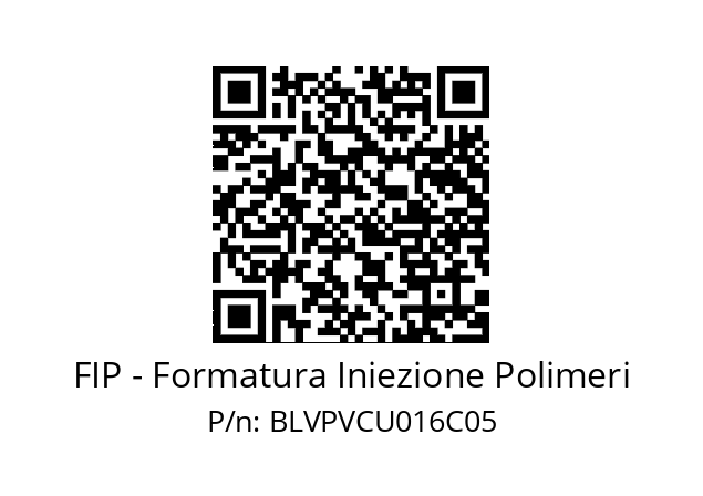   FIP - Formatura Iniezione Polimeri BLVPVCU016C05