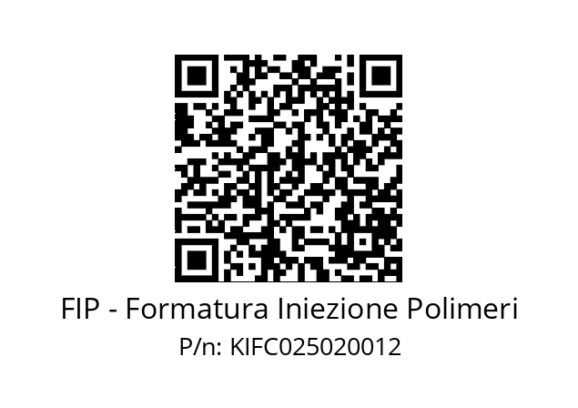   FIP - Formatura Iniezione Polimeri KIFC025020012