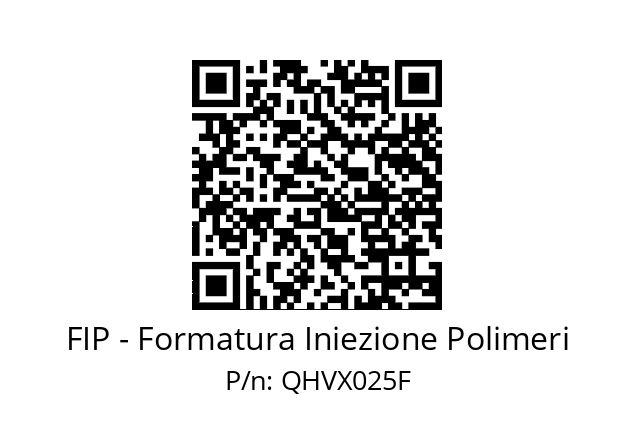   FIP - Formatura Iniezione Polimeri QHVX025F