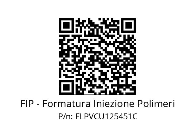   FIP - Formatura Iniezione Polimeri ELPVCU125451C