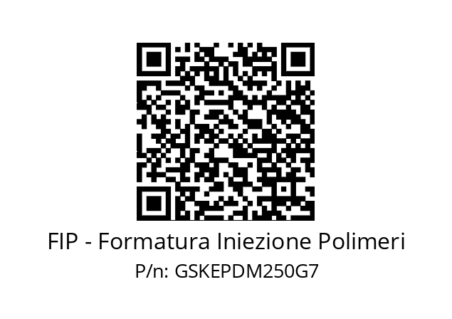   FIP - Formatura Iniezione Polimeri GSKEPDM250G7