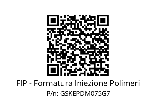   FIP - Formatura Iniezione Polimeri GSKEPDM075G7