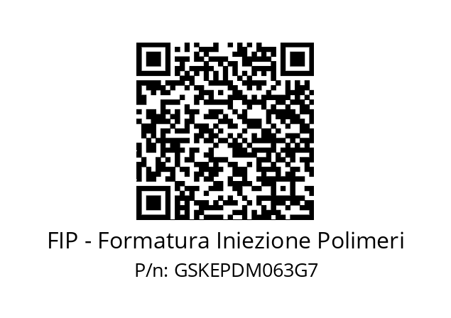   FIP - Formatura Iniezione Polimeri GSKEPDM063G7