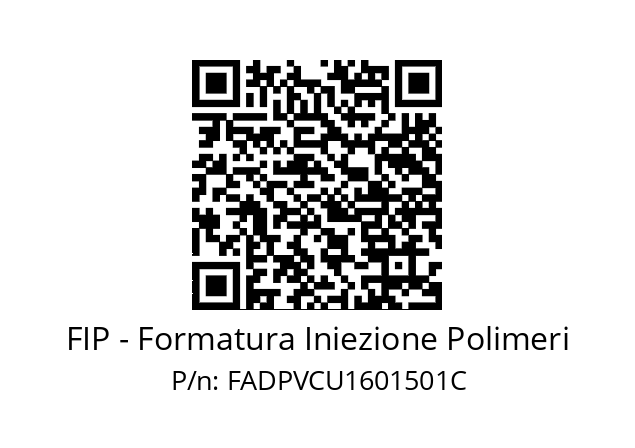   FIP - Formatura Iniezione Polimeri FADPVCU1601501C