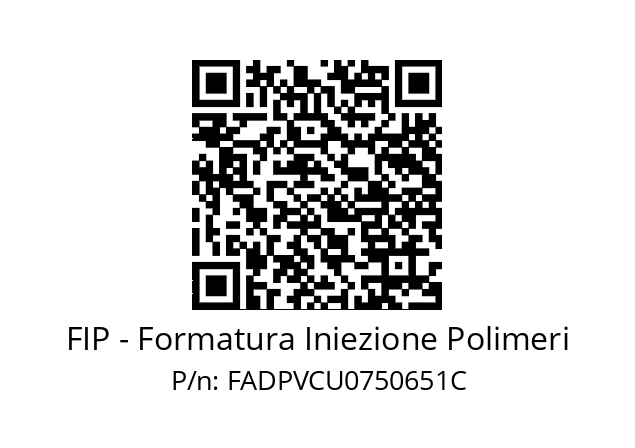   FIP - Formatura Iniezione Polimeri FADPVCU0750651C