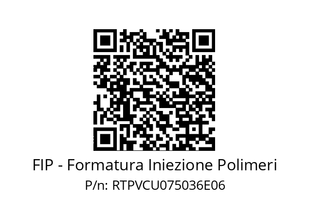   FIP - Formatura Iniezione Polimeri RTPVCU075036E06