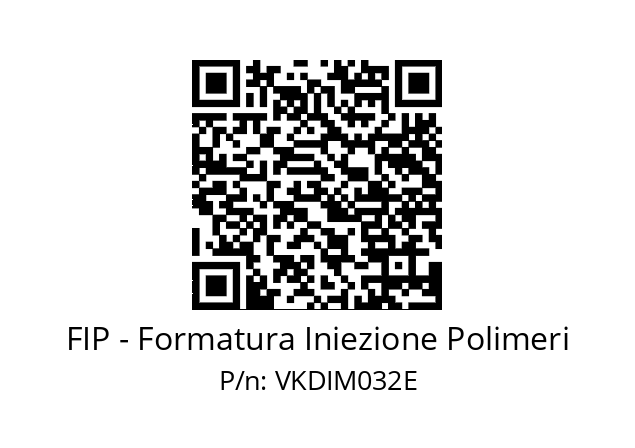   FIP - Formatura Iniezione Polimeri VKDIM032E