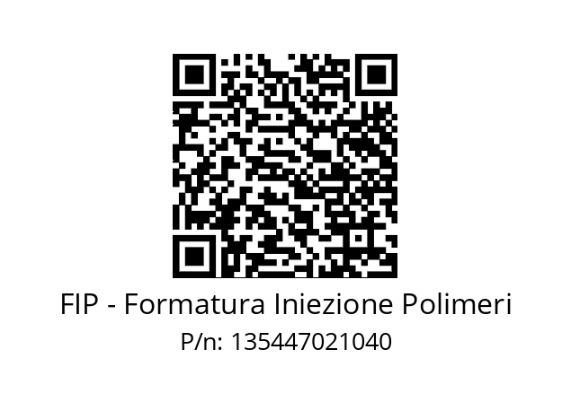   FIP - Formatura Iniezione Polimeri 135447021040