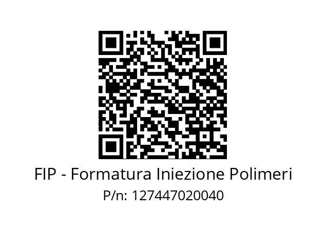   FIP - Formatura Iniezione Polimeri 127447020040