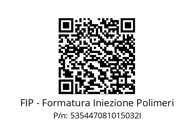   FIP - Formatura Iniezione Polimeri 535447081015032I