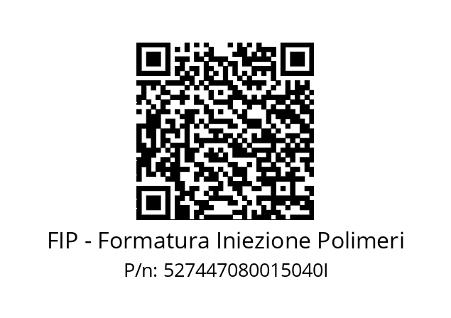   FIP - Formatura Iniezione Polimeri 527447080015040I