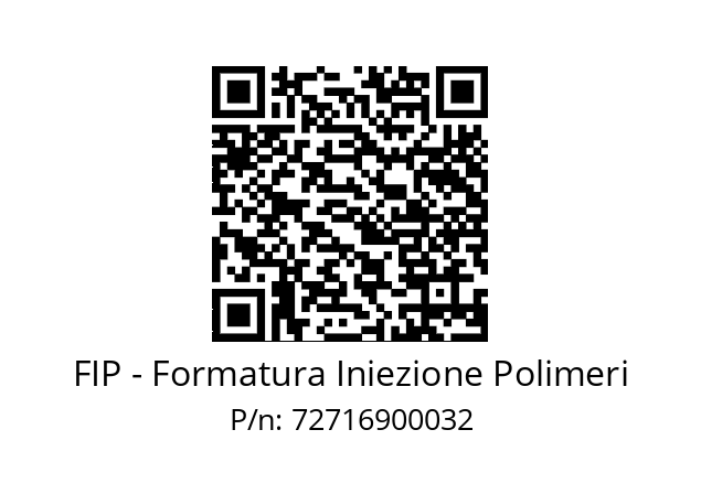   FIP - Formatura Iniezione Polimeri 72716900032