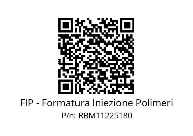   FIP - Formatura Iniezione Polimeri RBM11225180