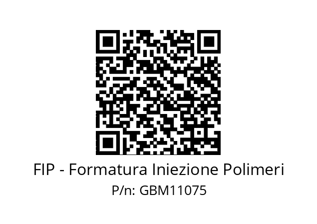   FIP - Formatura Iniezione Polimeri GBM11075