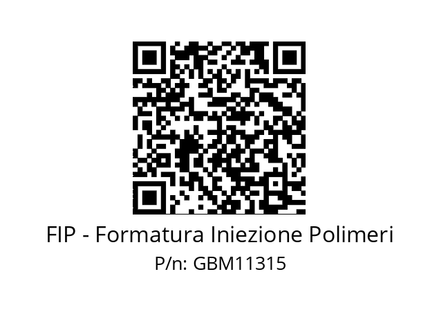   FIP - Formatura Iniezione Polimeri GBM11315