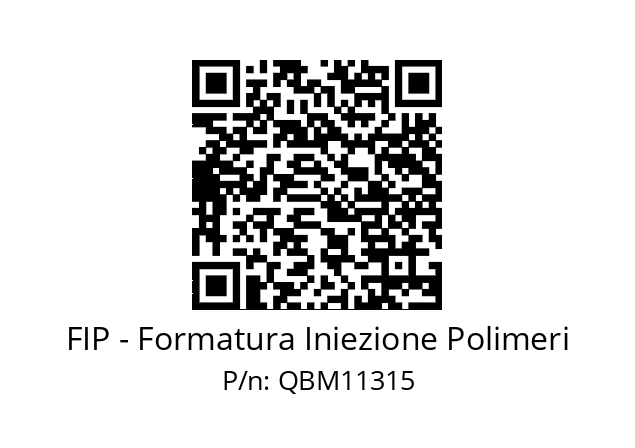   FIP - Formatura Iniezione Polimeri QBM11315