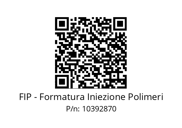   FIP - Formatura Iniezione Polimeri 10392870